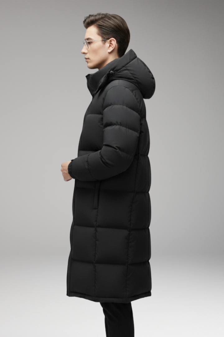 Men's Quilted Hooded Jacket
