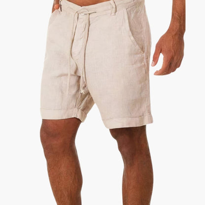 Men's Drawstring Shorts Mid-Length with Side Pockets - Fashinoza