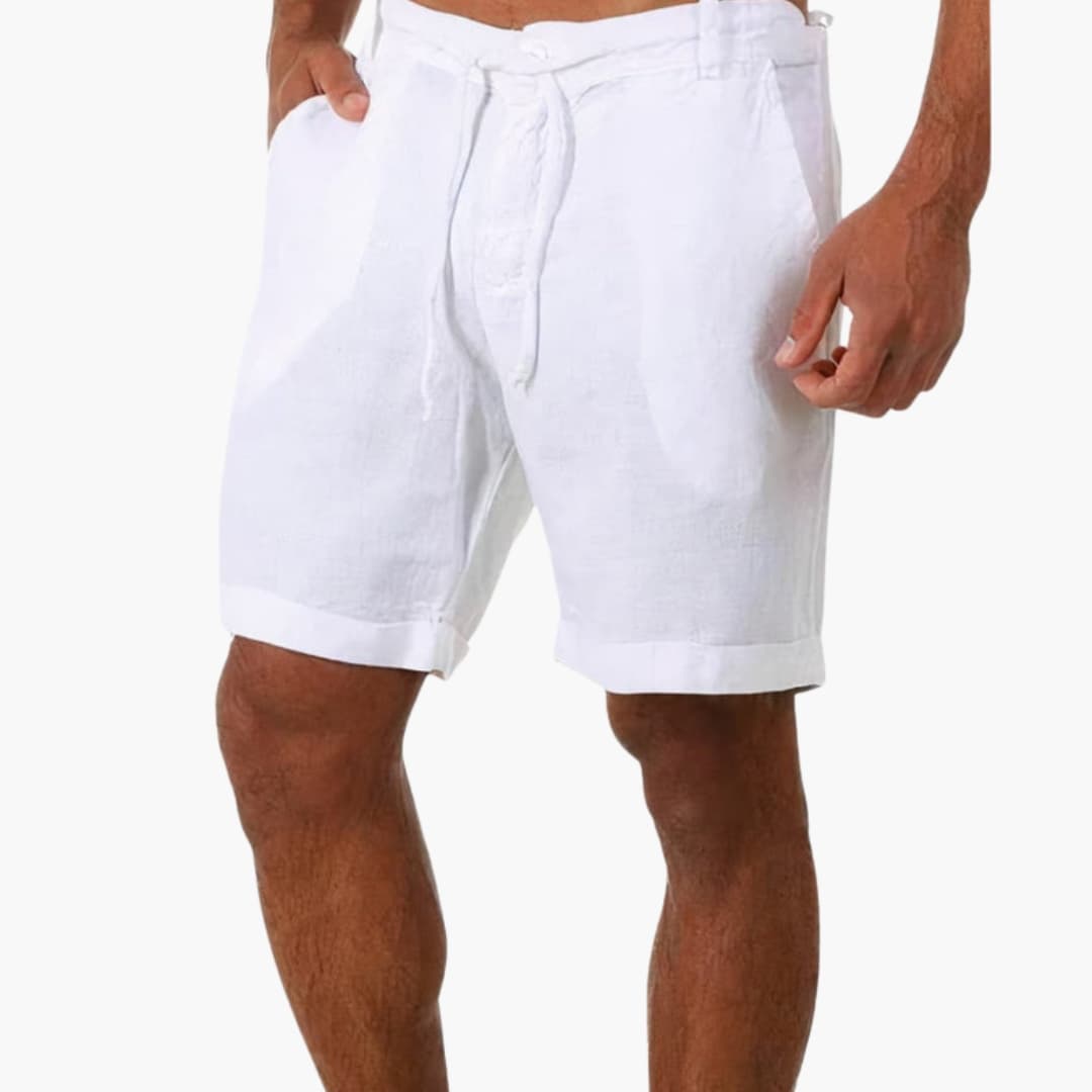 Men's Drawstring Shorts Mid-Length with Side Pockets