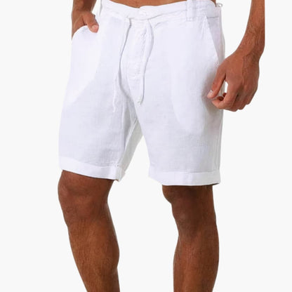 Men's Drawstring Shorts Mid-Length with Side Pockets