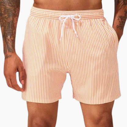 Men's Surf Shorts Drawstring Waist Mid-Length - Fashinoza