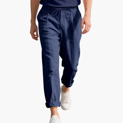 Men's Elastic Waist Pants with Drawstring - Fashinoza