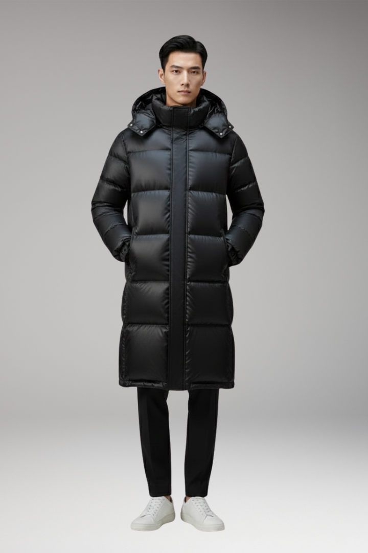 Men's Hooded Parka Multi-Pocket Waterproof Jacket