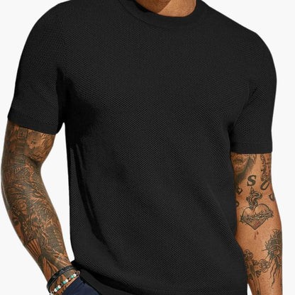 Men's Mesh Crew Neck Short Sleeve T-Shirt