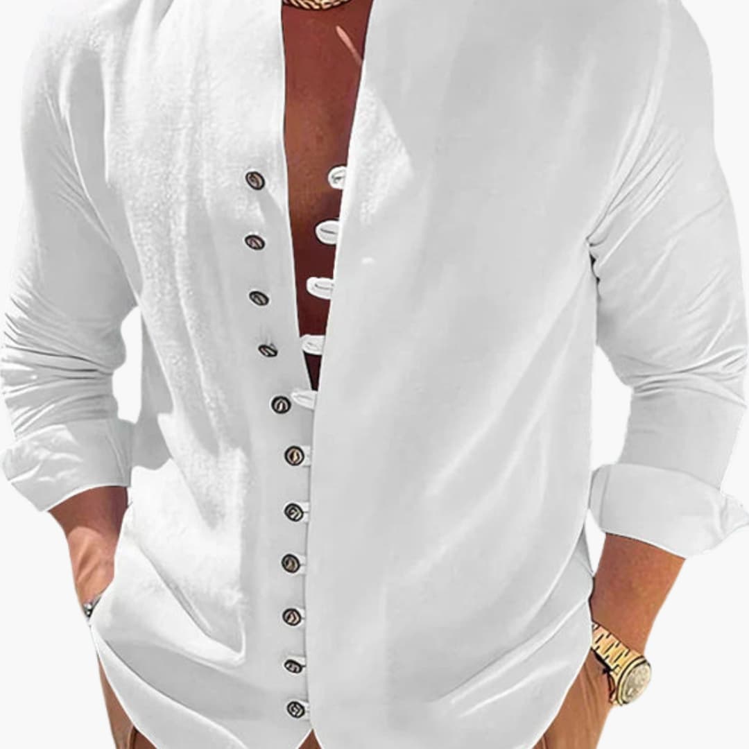 Men's Classic Button Down Collar Shirt - Fashinoza