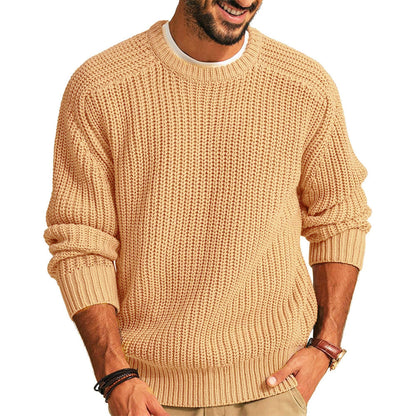 Men’s Chunky Knit Crewneck Sweater