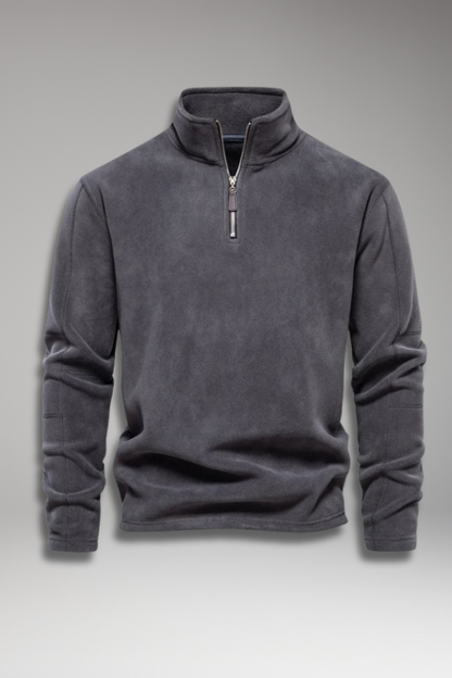 Men's Quarter Zip Pullover Fleece Lined - 
Fashinoza