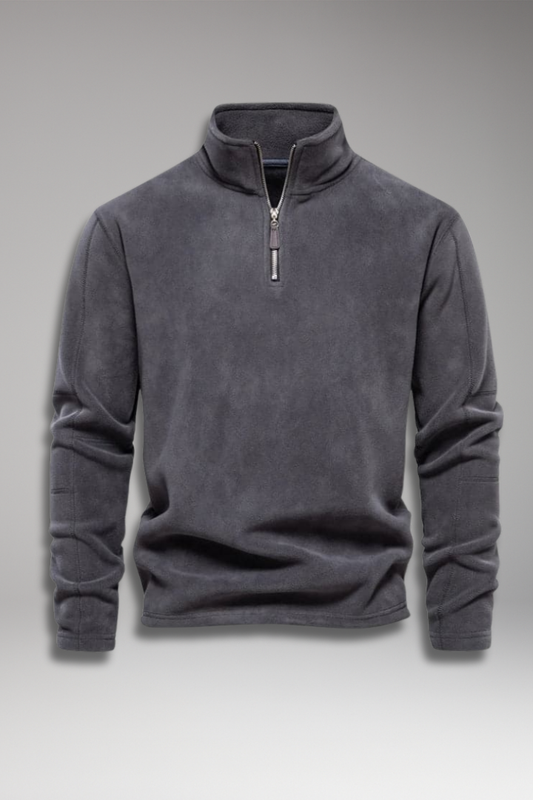 Men's Quarter Zip Pullover Fleece Lined - 
Fashinoza