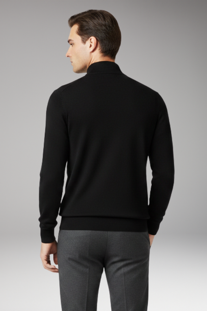 Men's Quarter Zip Pullover Ribbed