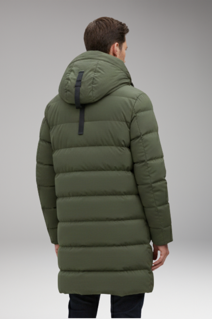 Men's Quilted Parka Hooded Water Resistant Coat
