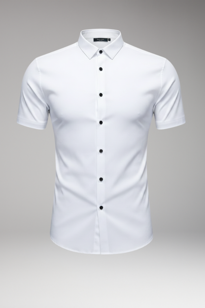 Men's Classic Collar Button Front Shirt - 
Fashinoza