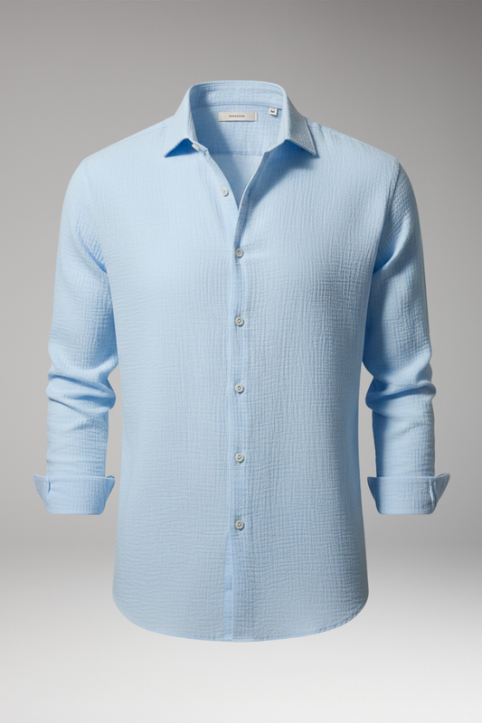 Men's Dress Shirt Italian Collar Button Front - 
Fashinoza