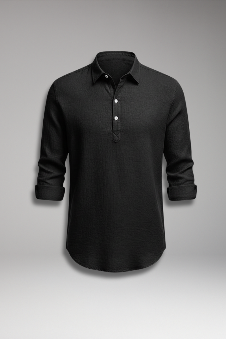 Men's Classic Fit Dress Shirt Straight Collar - 
Fashinoza