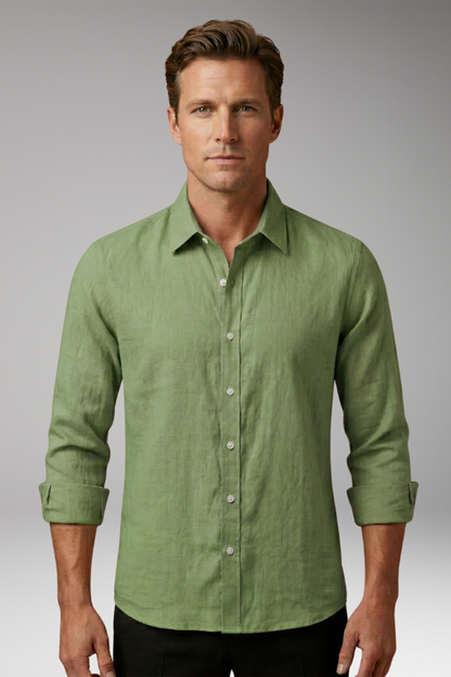 Men's Dress Shirt Long Sleeve Structured Collar