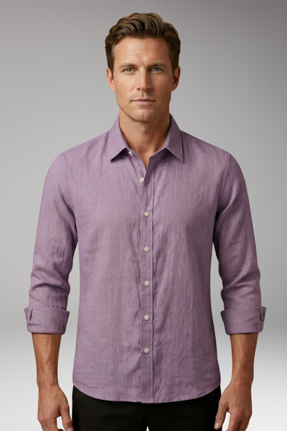 Men's Dress Shirt Long Sleeve Structured Collar
