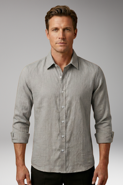 Men's Dress Shirt Long Sleeve Structured Collar