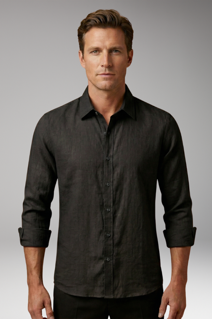Men's Dress Shirt Long Sleeve Structured Collar