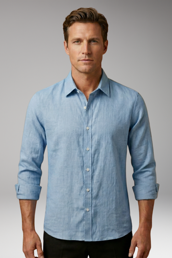 Men's Dress Shirt Long Sleeve Structured Collar