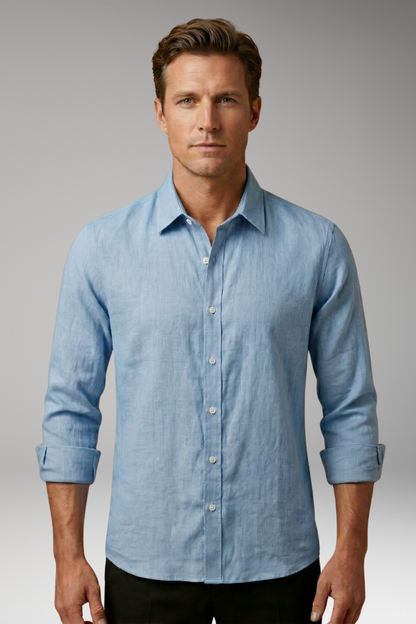 Men's Dress Shirt Long Sleeve Structured Collar