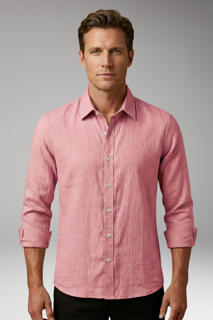 Men's Dress Shirt Long Sleeve Structured Collar