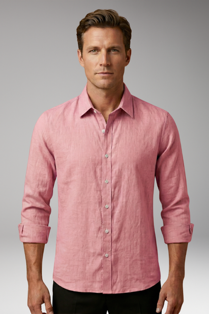 Men's Dress Shirt Long Sleeve Structured Collar