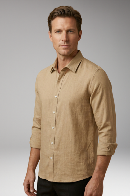 Men's Dress Shirt Long Sleeve Structured Collar