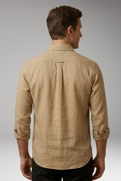 Men's Dress Shirt Long Sleeve Structured Collar