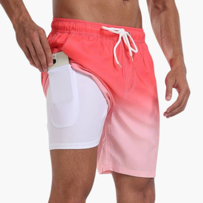 Men's Elastic Waist Shorts Drawstring Adjustable