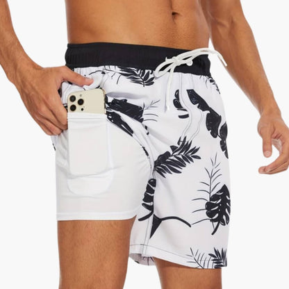 Men's Elastic Waist Shorts Drawstring Adjustable