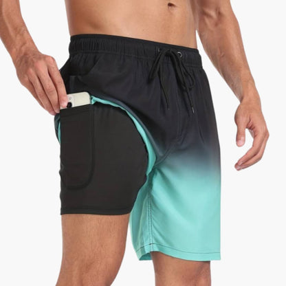 Men's Elastic Waist Shorts Drawstring Adjustable