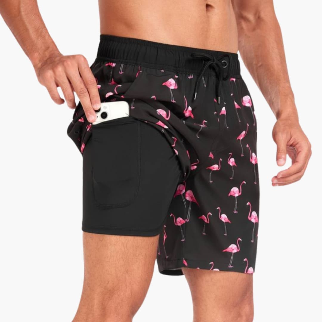 Men's Elastic Waist Shorts Drawstring Adjustable