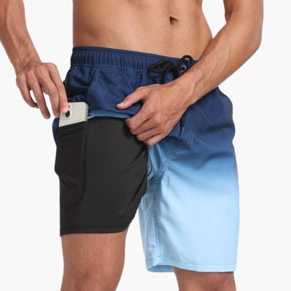 Men's Elastic Waist Shorts Drawstring Adjustable