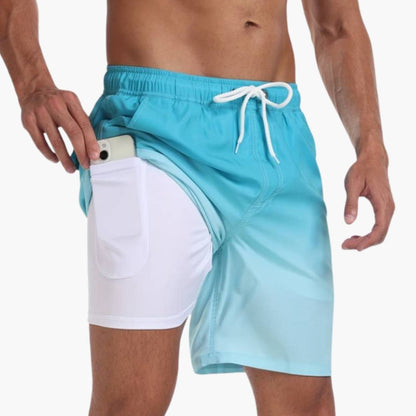 Men's Elastic Waist Shorts Drawstring Adjustable