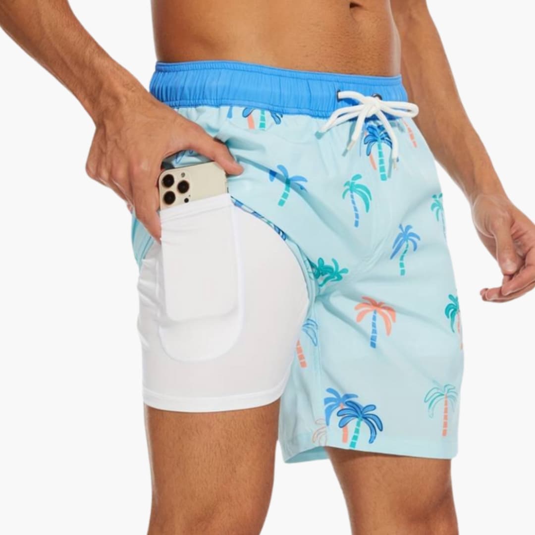 Men's Elastic Waist Shorts Drawstring Adjustable