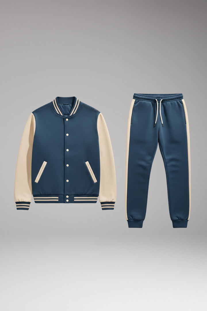 Men's Sports Suit Bomber Jacket Jogging Pants - 
Fashinoza