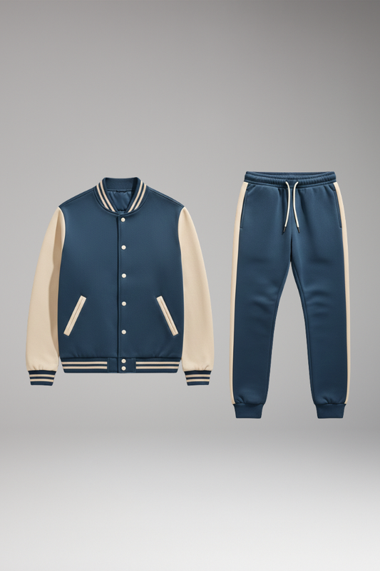 Men's Sports Suit Bomber Jacket Jogging Pants - 
Fashinoza