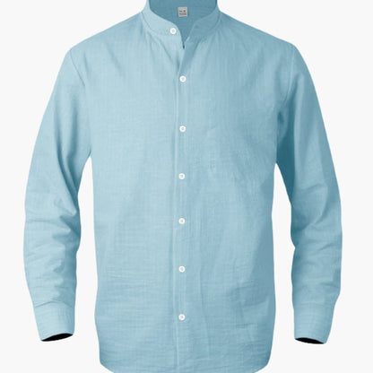 Men's Long Sleeve Button-Down Shirt Striped