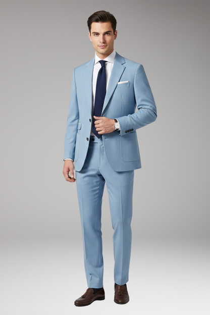 Men's Blazer Suit Set Straight Leg Trousers