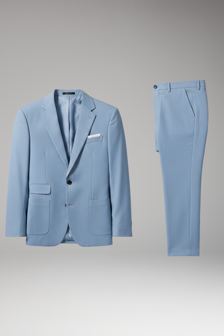 Men's Blazer Suit Set Straight Leg Trousers - 
Fashinoza