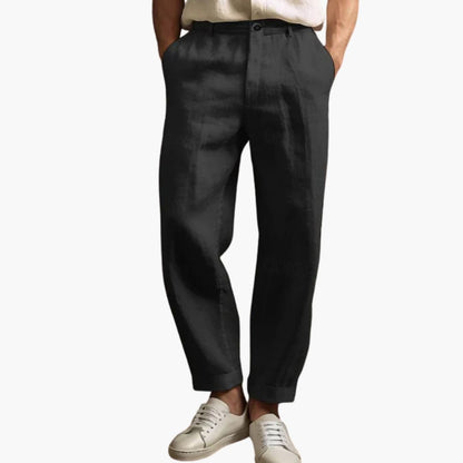 Men's Summer Pants Elastic Waist Regular Fit