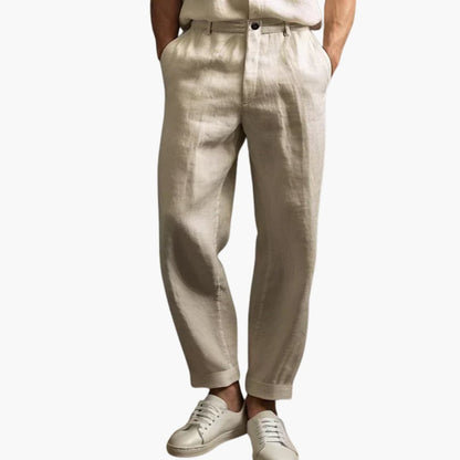 Men's Summer Pants Elastic Waist Regular Fit