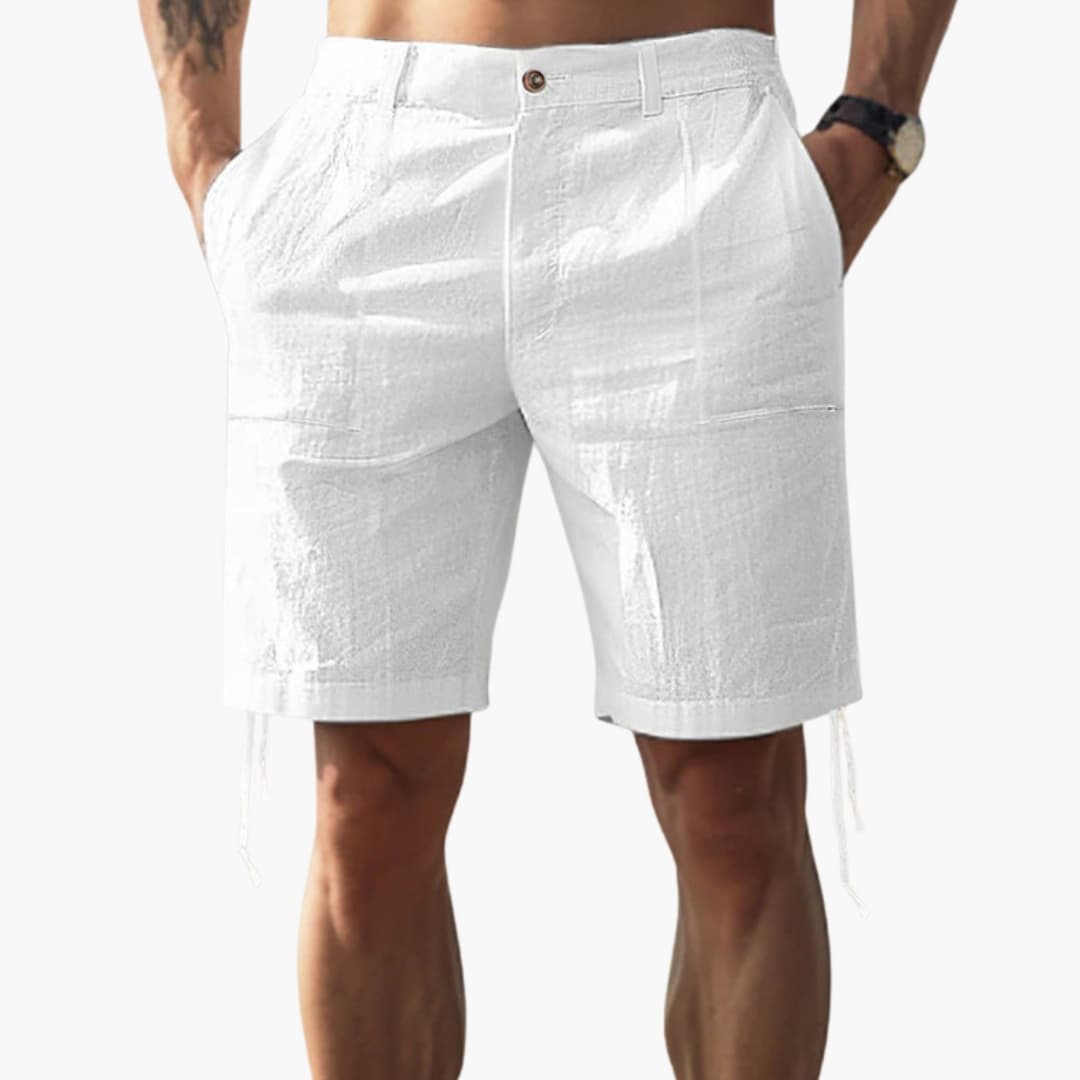 Men's Elastic Waist Straight Leg Summer Shorts