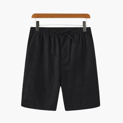 Men's Elastic Waist Shorts With Side Pockets