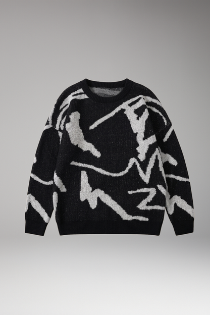 Men's Crew Neck Long Sleeve Sweater - 
Fashinoza