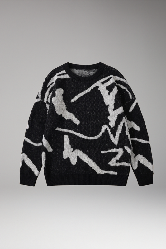 Men's Crew Neck Long Sleeve Sweater - 
Fashinoza