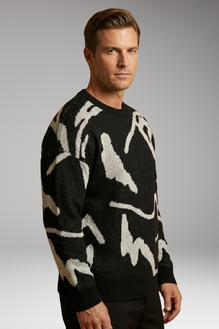 Men's Crew Neck Long Sleeve Sweater
