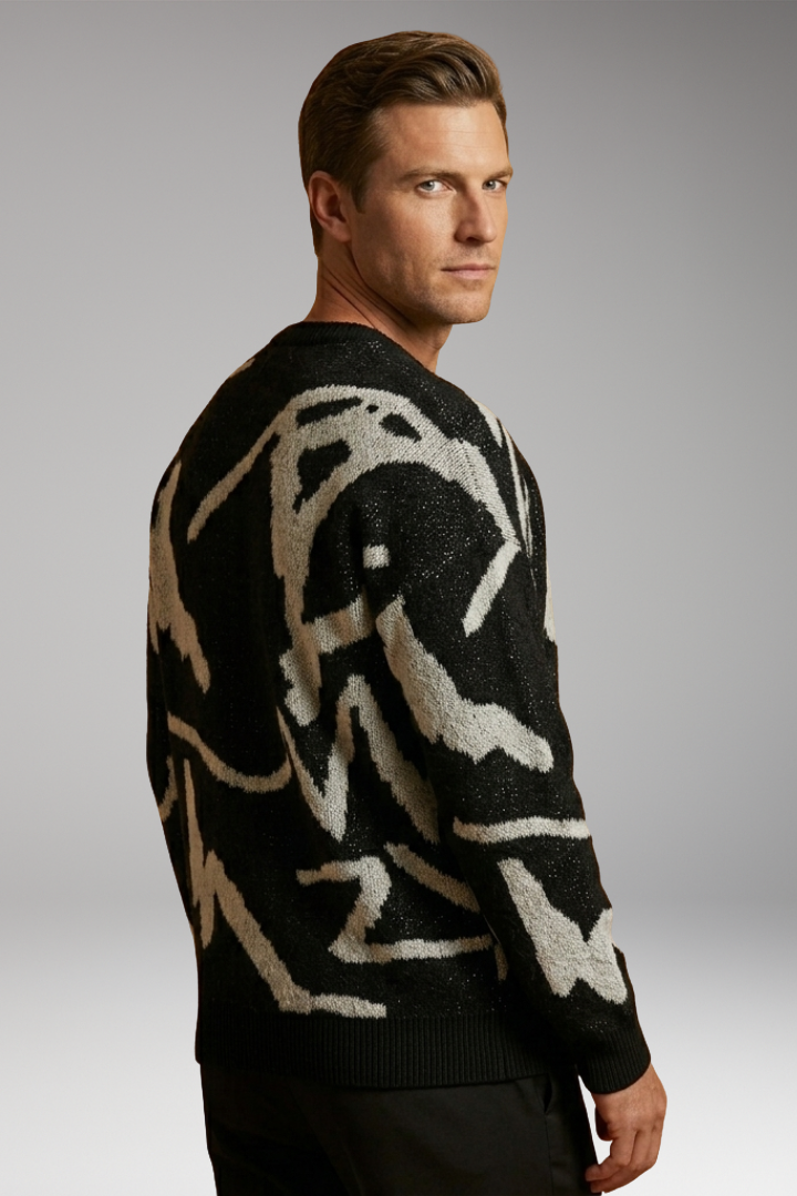 Men's Crew Neck Long Sleeve Sweater