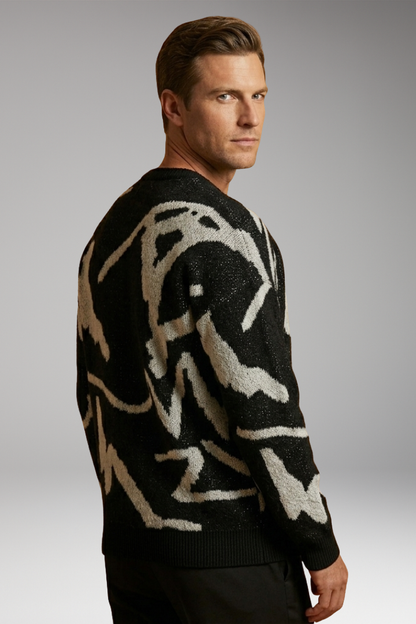 Men's Crew Neck Long Sleeve Sweater