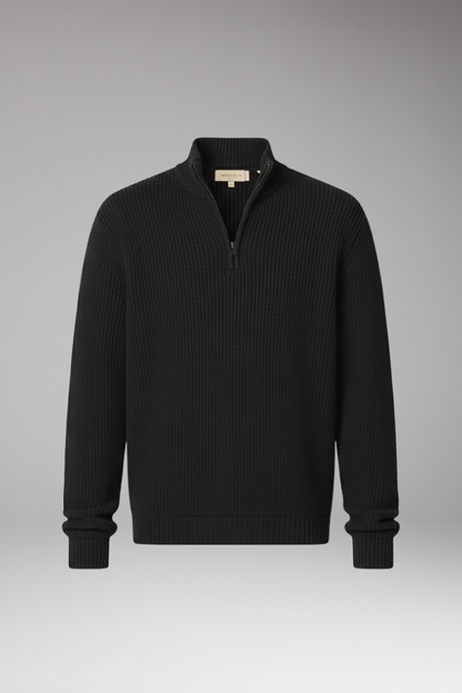 Men's Half-Zip Sweater Stand Collar - 
Fashinoza