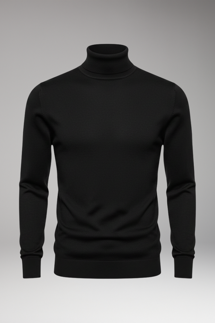 Men's Turtleneck Sweater Long Sleeves - 
Fashinoza